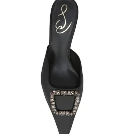 Online Brit Jewel Black Satin Heel