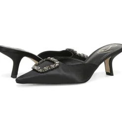 Online Brit Jewel Black Satin Heel