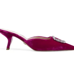 Best Sale Brit Jewel Raspberry Velvet Heel