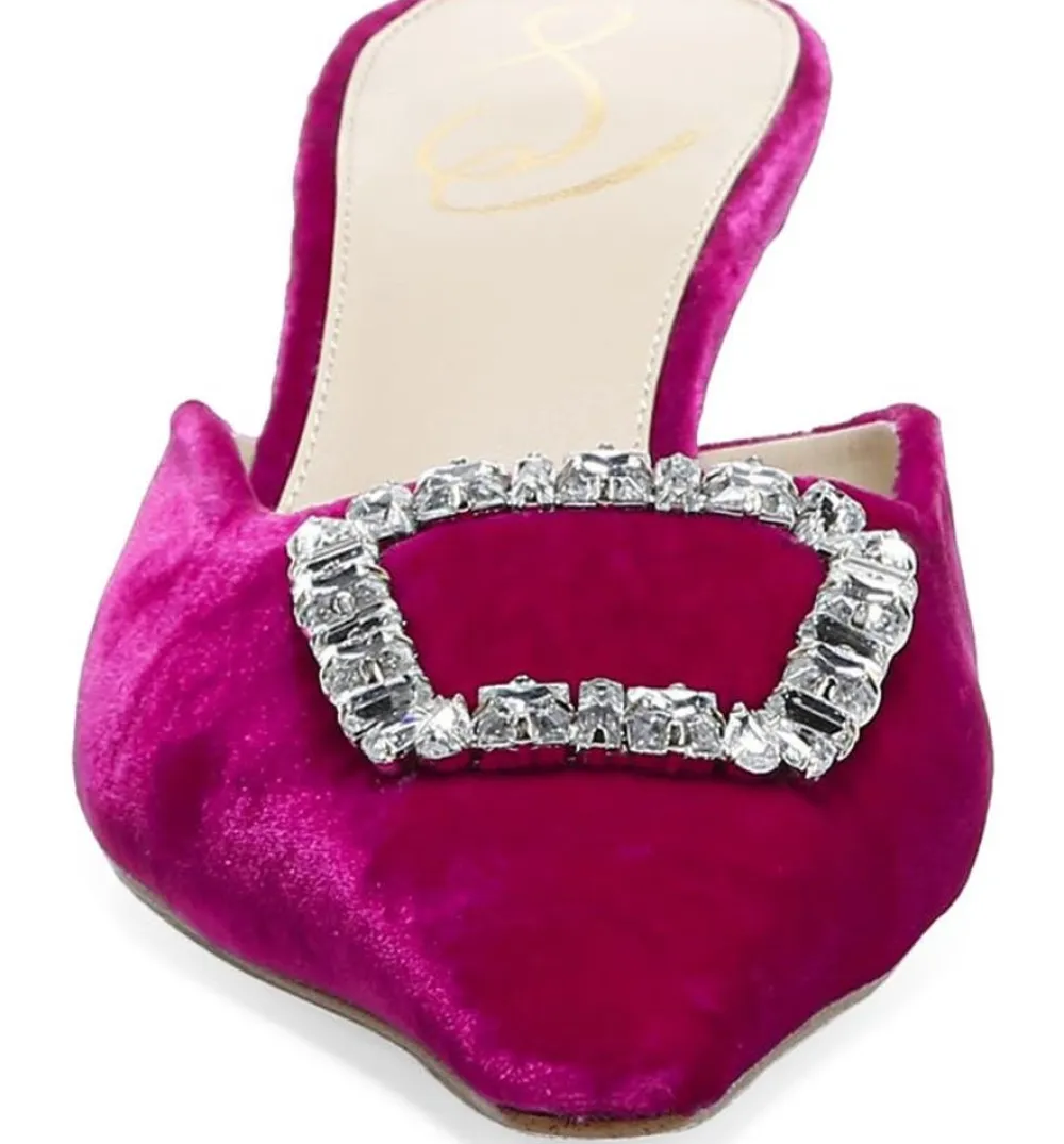 Best Sale Brit Jewel Raspberry Velvet Heel