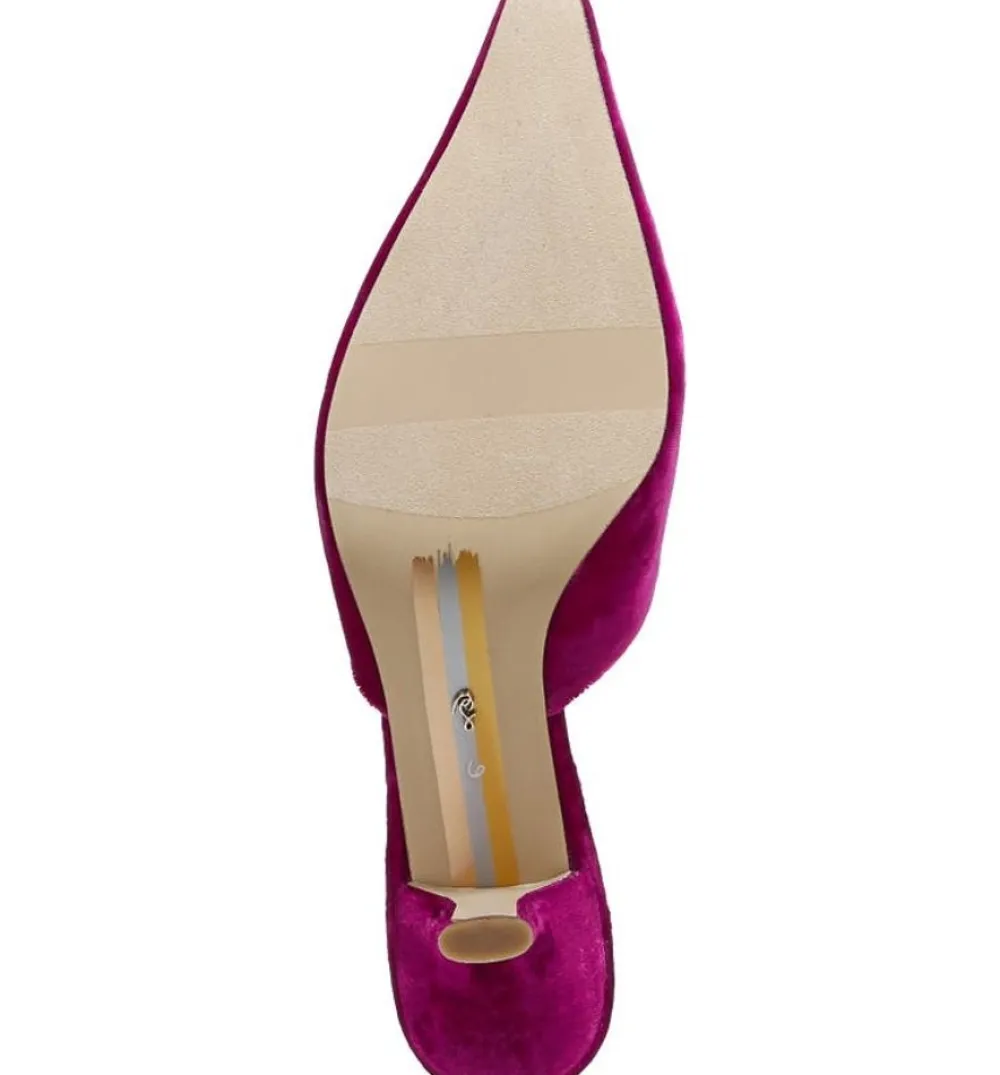 Best Sale Brit Jewel Raspberry Velvet Heel