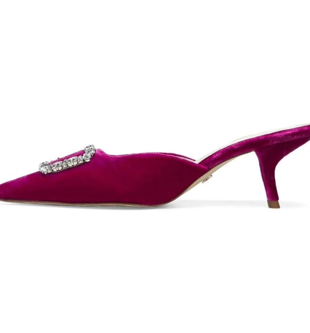 Best Sale Brit Jewel Raspberry Velvet Heel