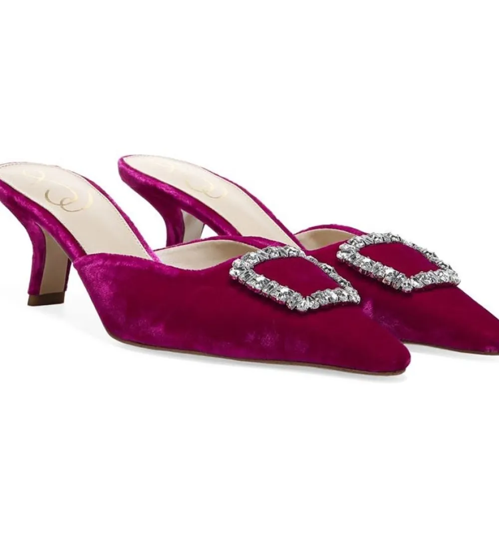 Best Sale Brit Jewel Raspberry Velvet Heel