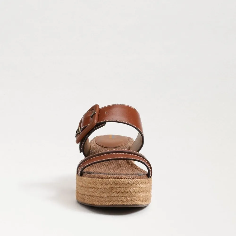 Fashion Carson Rich Cognac Wedge Wedge