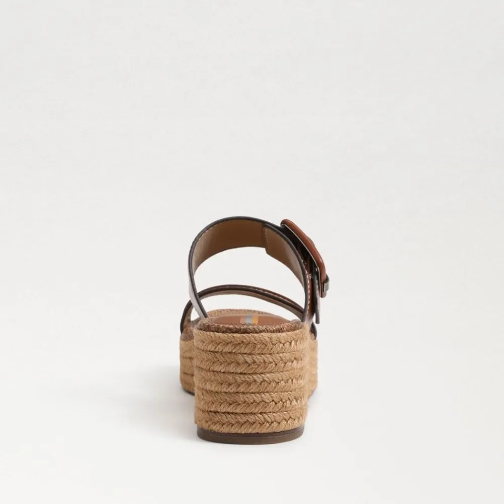 Fashion Carson Rich Cognac Wedge Wedge