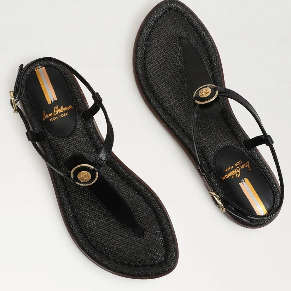 Online Gigi Black Signet Sandal Sandal