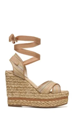 Cheap Vaughn Ankle Wrap Espadrille Platform Wedge Sandal Wedge