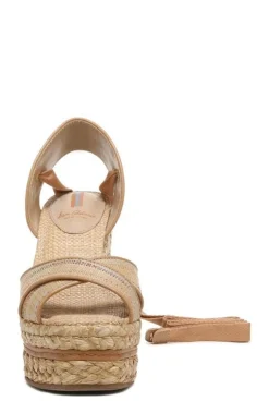 Cheap Vaughn Ankle Wrap Espadrille Platform Wedge Sandal Wedge