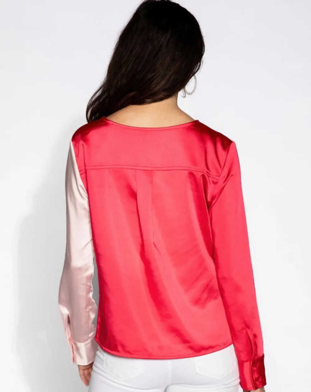 Flash Sale S'Edge Apparel Astrid Top Colorblock Blouses