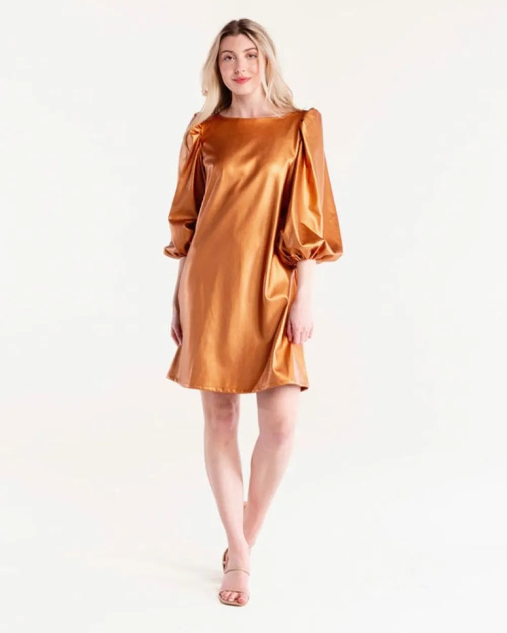 Discount S'Edge Apparel Colette Dress Copper Blouses