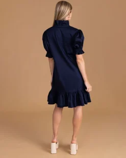 New S'Edge Apparel Erin Dress In Passport Midi