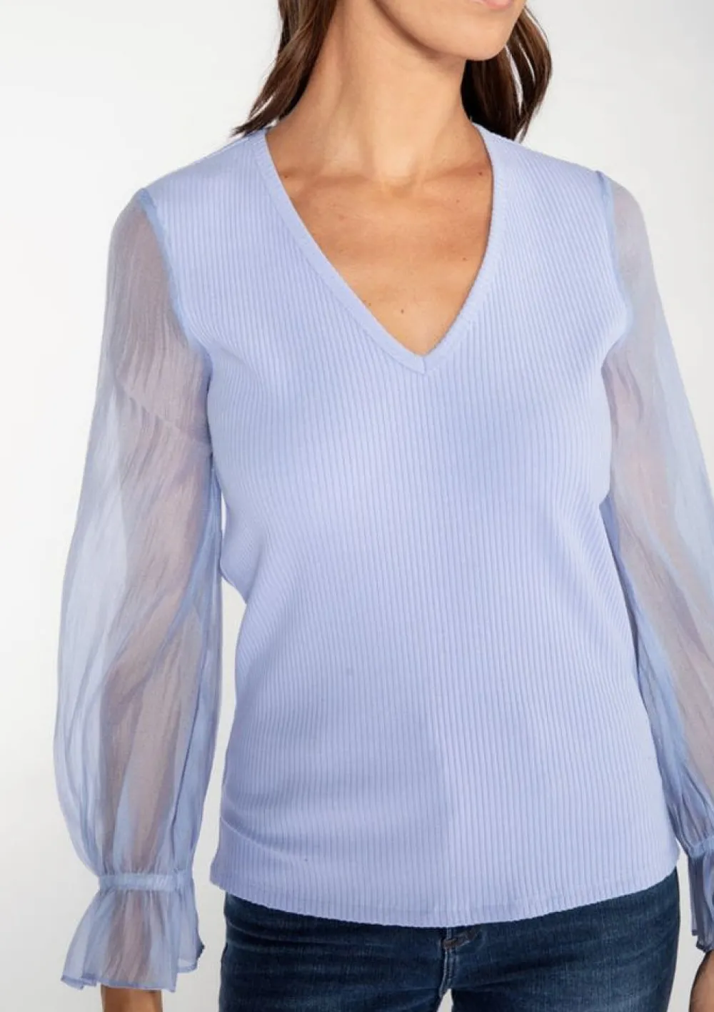 Best Sale S'Edge Apparel Murphy Top Party Peri Blouses