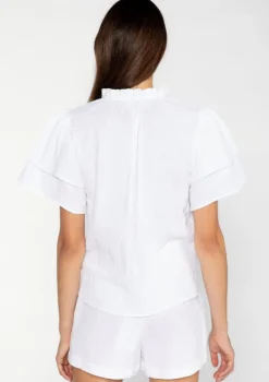 Best Sale S'Edge Apparel Sally Top White Blouses