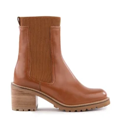 Cheap Far-Fetched Cognac Knit Boot Boot