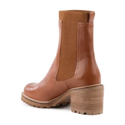 Cheap Far-Fetched Cognac Knit Boot Boot