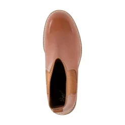 Cheap Far-Fetched Cognac Knit Boot Boot