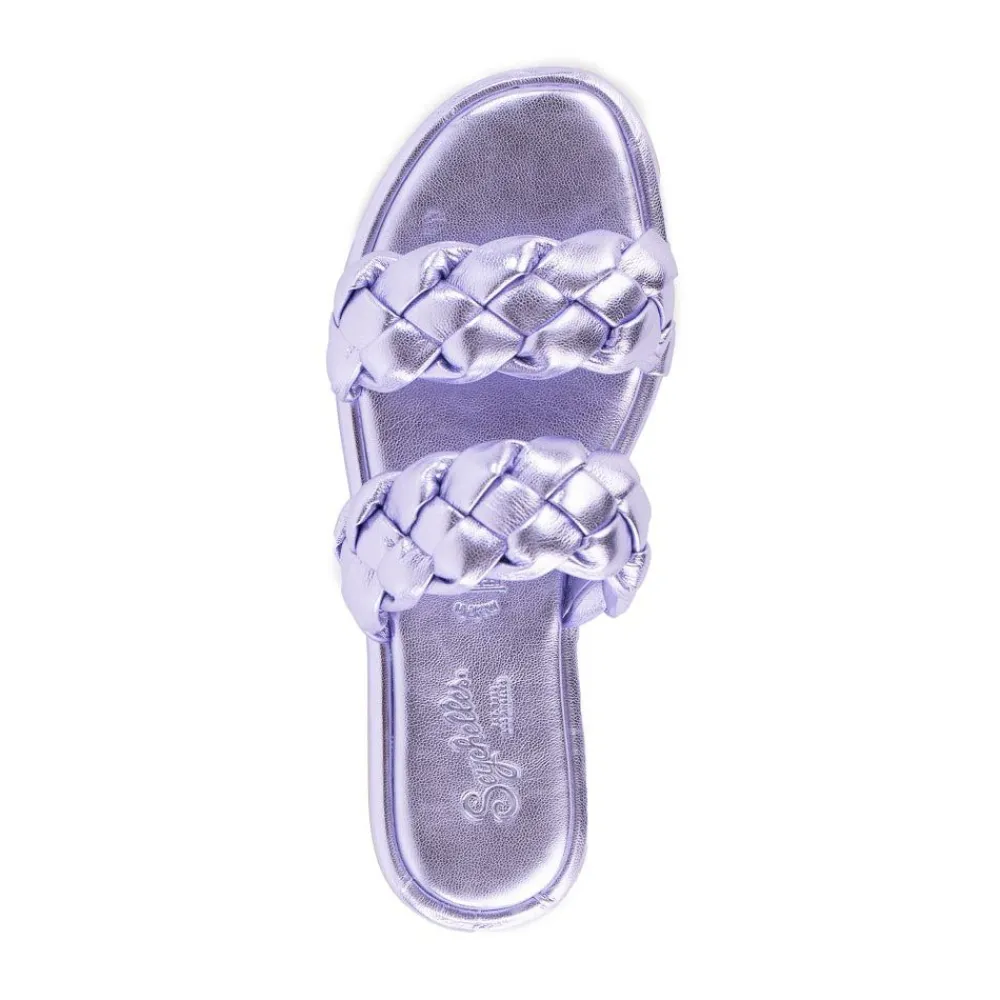 Hot Golden Coast Metallic Lavender Sandal Sandal