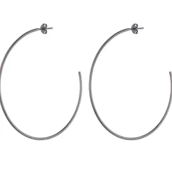 Online Jillian Hoops Gun Metal Jewelry
