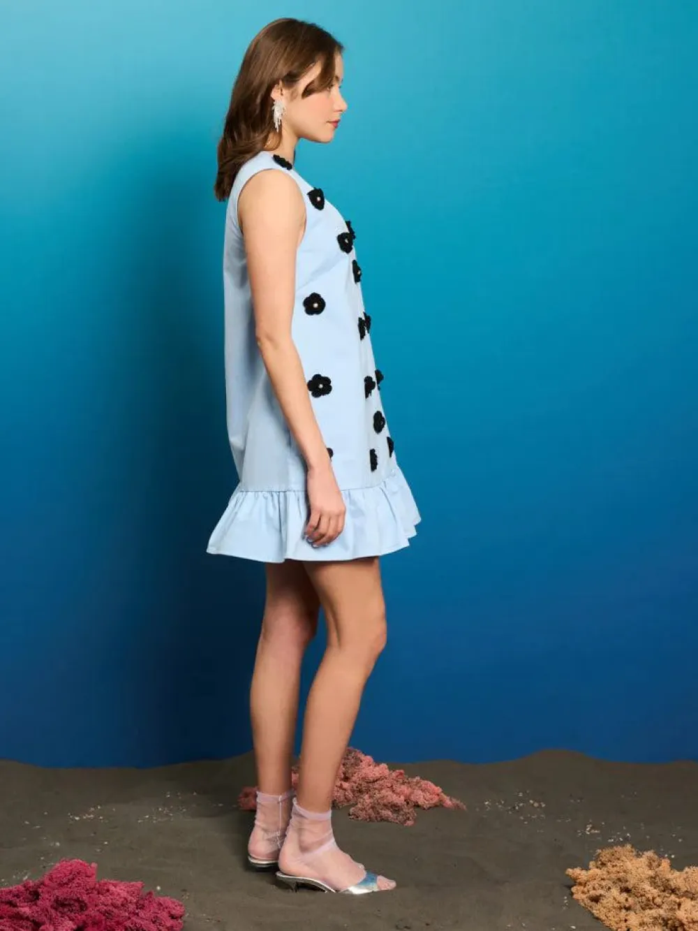 Online Capri Crochet Mini Dress Mini