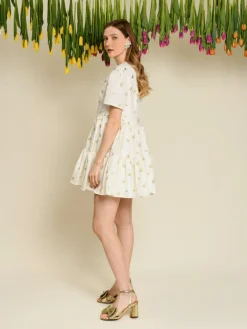 Fashion Ditsy Pick Mini Dress Mini