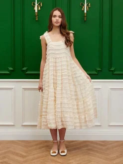 Flash Sale Revel Ruffle Midi Dress Midi