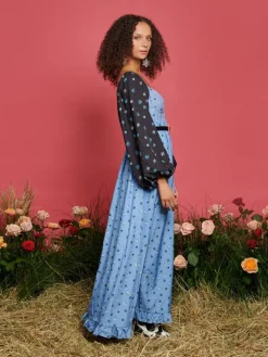 Online Saddle Floral Maxi Dress Maxi