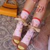 Fashion Girl With Llama Kawaii Sock Socks And Tights