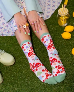 Best Sale Mushroom Forest Crew Sock Socks And Tights