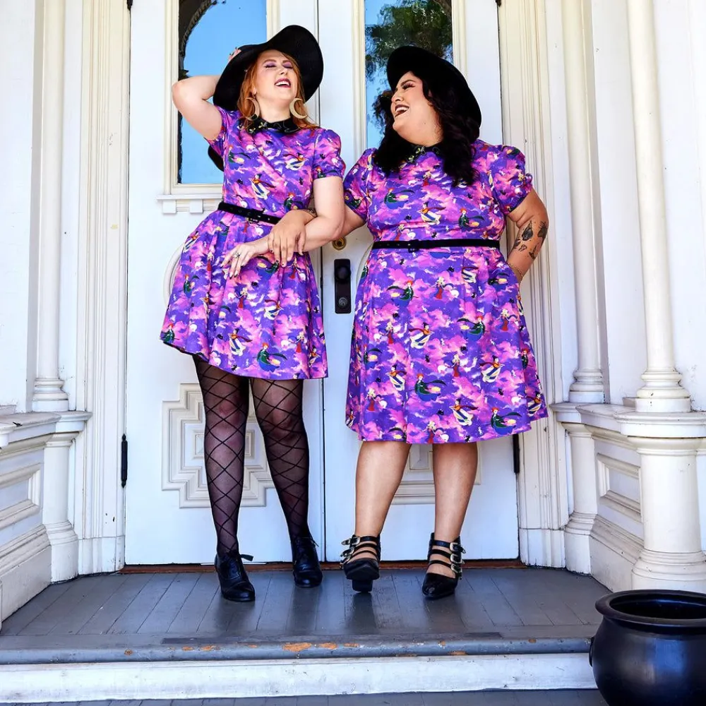 Best Hocus Pocus Sunset Sanderson Sisters Natasha Dress Mini