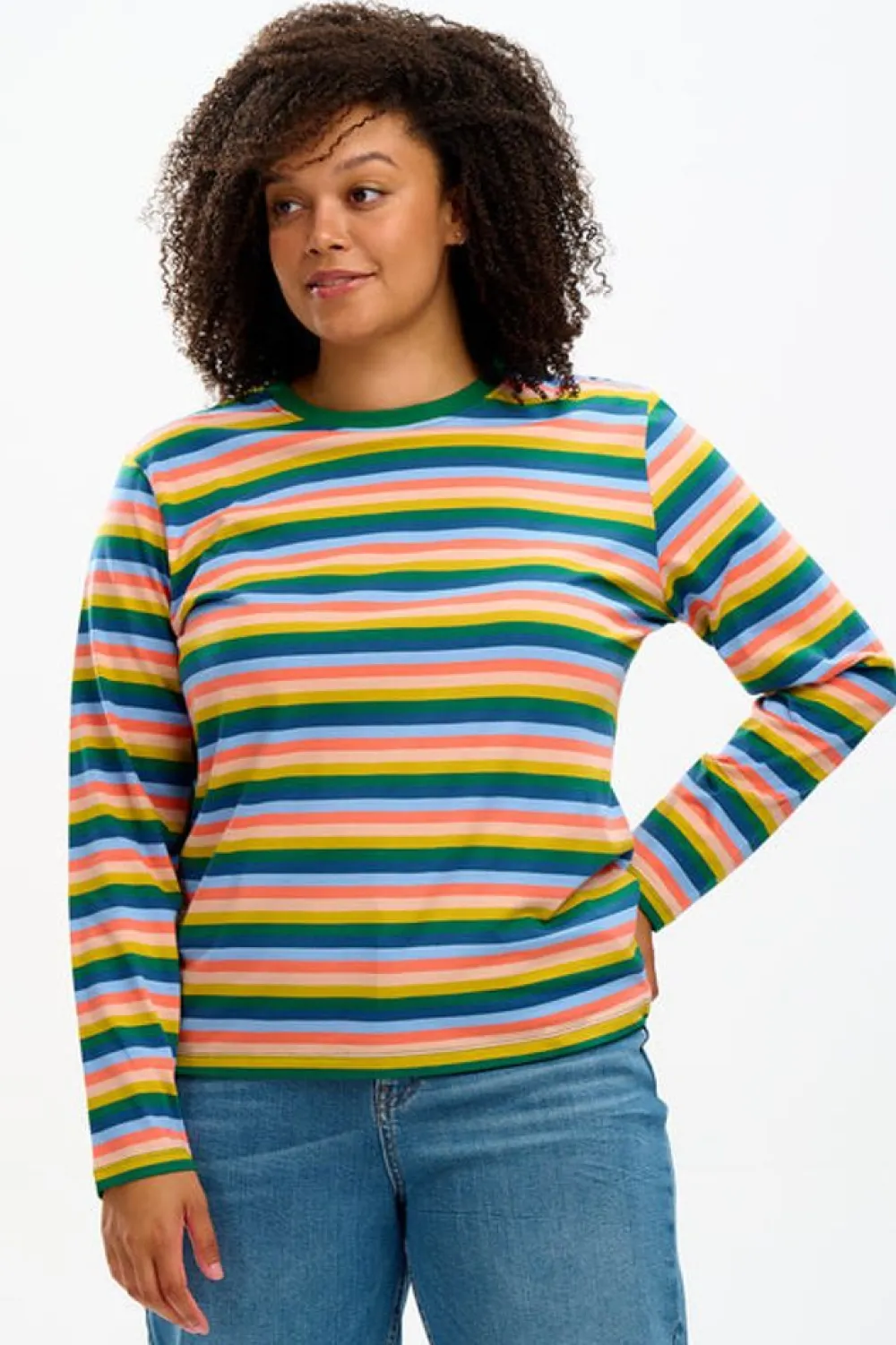 Discount Brunswick Jersey Top - Multi, Retro Stripes T-Shirts