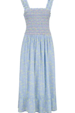 Best Ember Shirred Sundress Star Meadow Midi