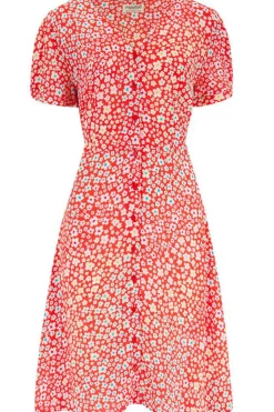 Flash Sale Gail Dress Rainbow Daisies Mini