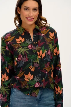 Clearance Joy Shirt Jungle Life Blouses