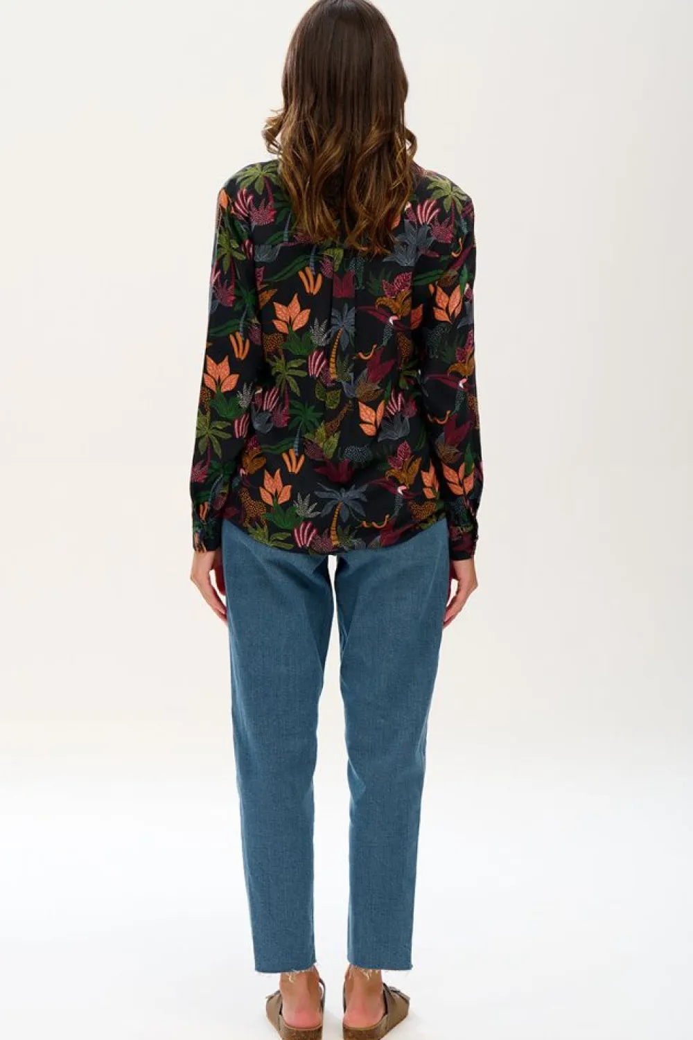 Clearance Joy Shirt Jungle Life Blouses