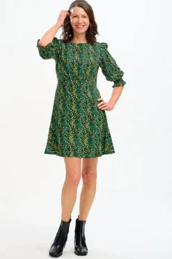 Best Sale Lorelei Dress - Black/Green, Ditsy Floral Mini