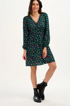 Shop Natalia Tea Dress - Black/Multi, Star Leopard Mini